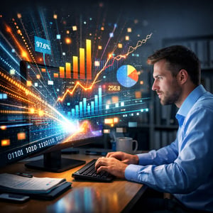 Data Stream Office Worker