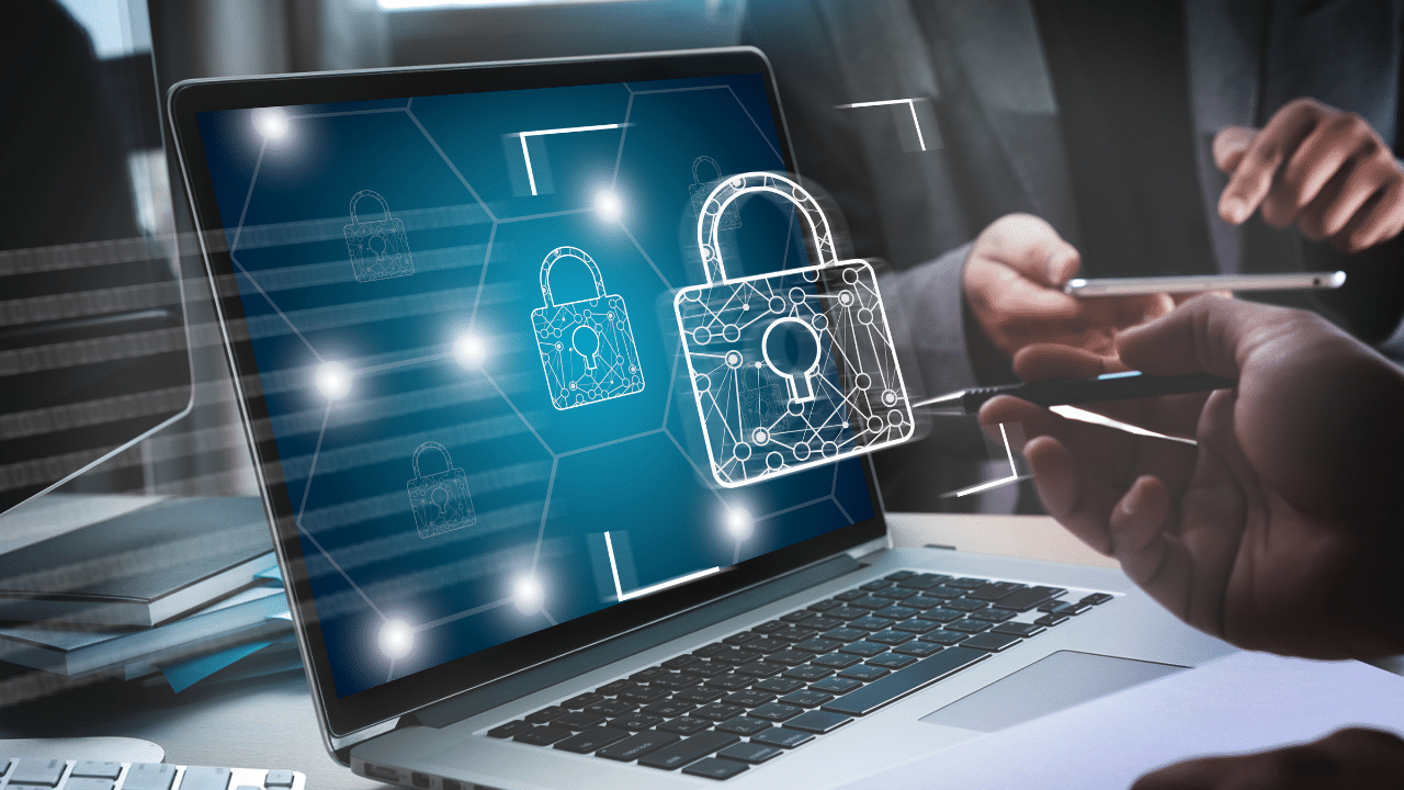 Automated Vulnerability Discovery hands of people hacking computer threat padlock cybersecurity