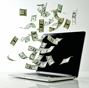 Computer with money resized