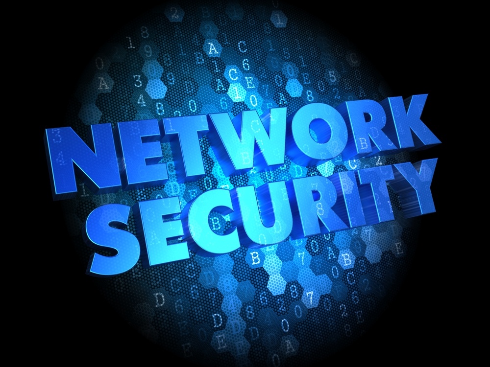 Network Security - Text in Blue Color on Dark Digital Background.-2