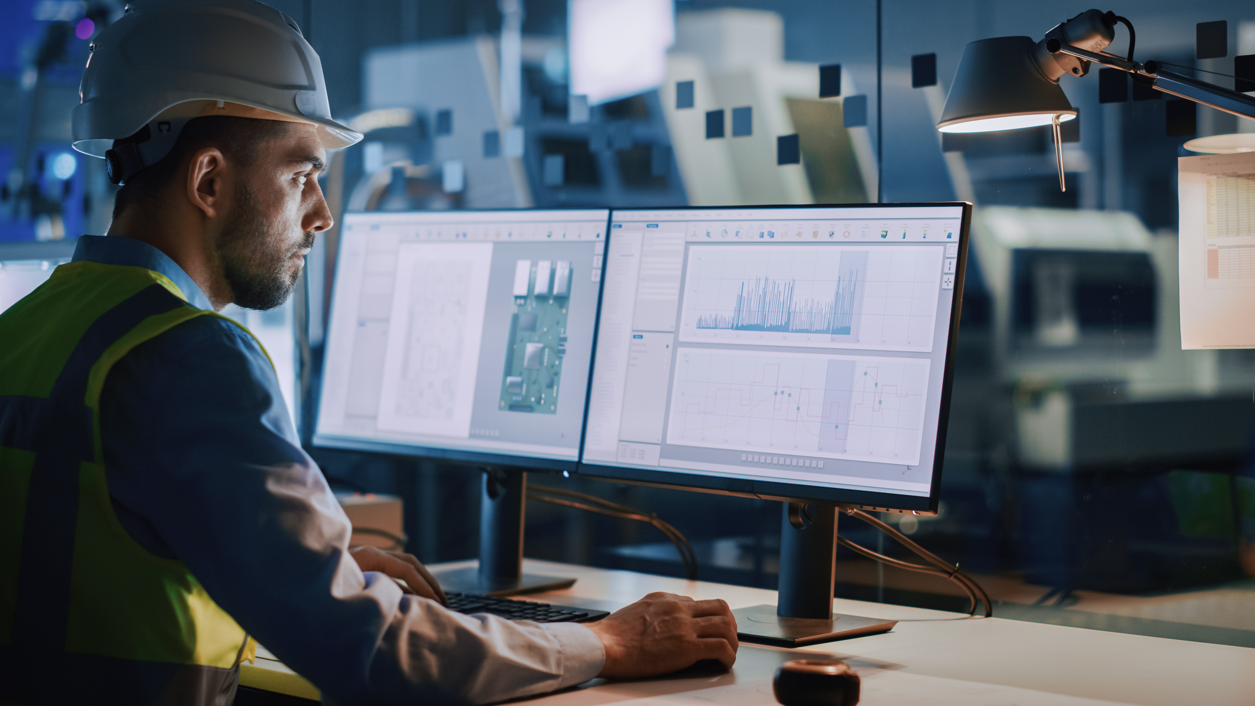 construction worker computer iStock-1357436714